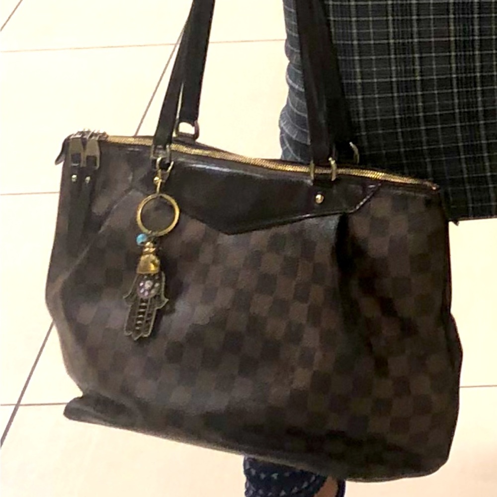 Louis Vuitton Damier bag tote have receipt authentic used LV large